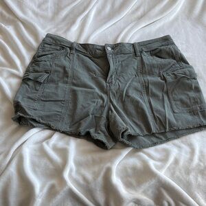 Maurices Olive Cargo Shorts